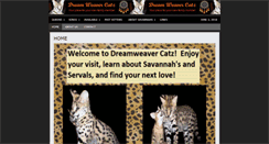 Desktop Screenshot of dreamweavercatz.com